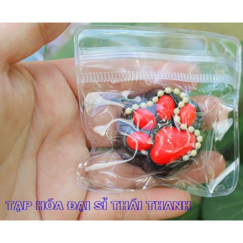 Móc khoá Squishy mềm dẻo dấu chân mèo
