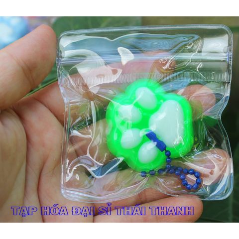 Móc khoá Squishy mềm dẻo dấu chân mèo