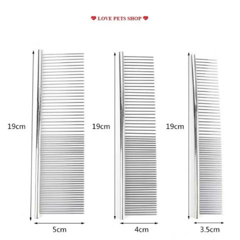 Lược chải lông chó mèo Inox
