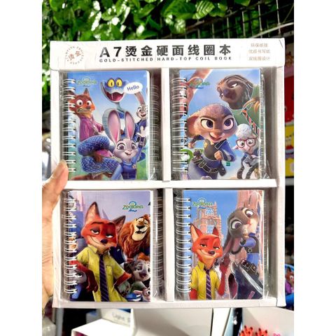 Sổ tay dây còng Cáo Thỏ Disney Zootopia