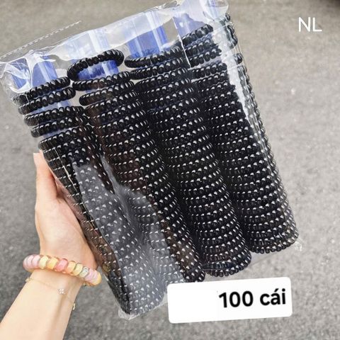 03 Chun xoắn nhựa buộc tóc