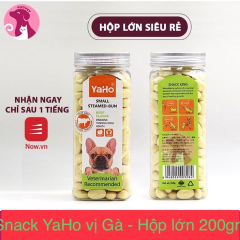 Snack cho chó vị gà Yahu hộp lớn