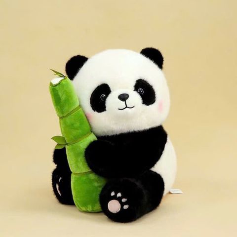 Gấu bông hình gấu trúc ôm trúc 35cm