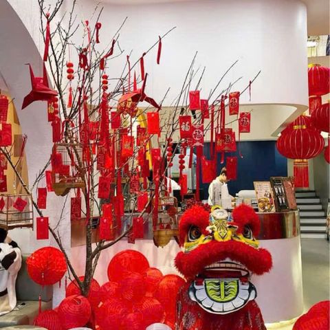 Dây ruy băng đỏ trang trí Tết