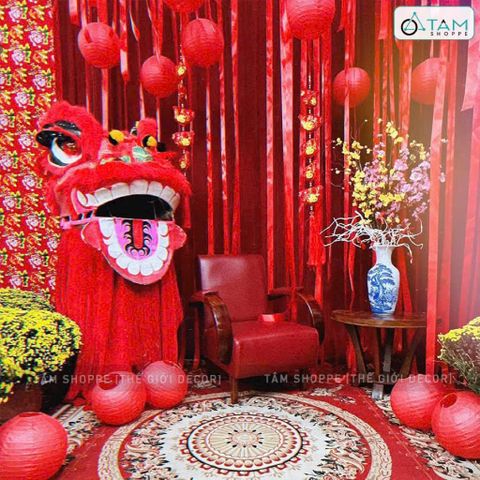 Dây ruy băng đỏ trang trí Tết