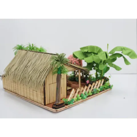 Mô hình nhà mái lá miền Tây
