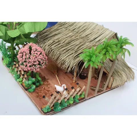 Mô hình nhà mái lá miền Tây