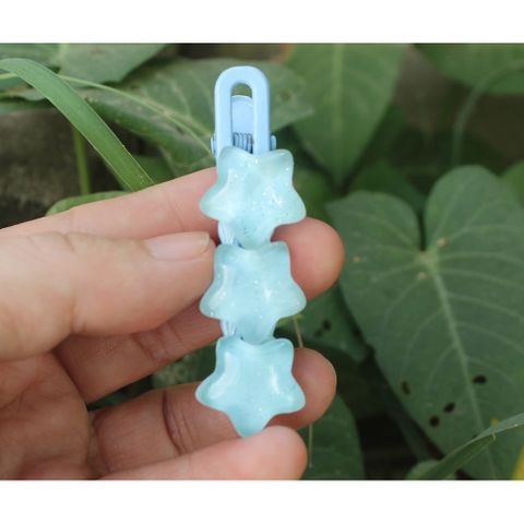 Kẹp tóc mái sao biển xanh