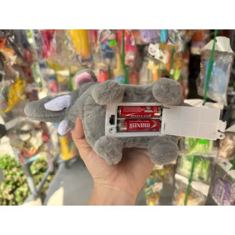 Thú nhồi bông biết đi hình voi xài pin 25cm