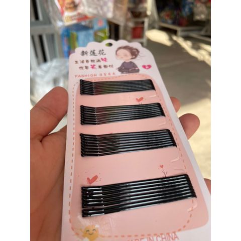 Kẹp xẹt tóc đơn màu đen