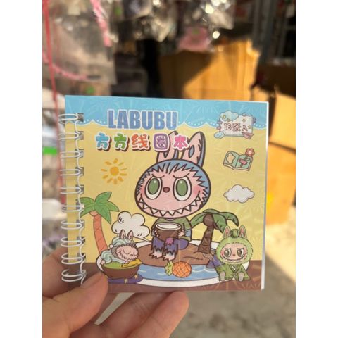 01 quyển sổ tay kèm sticker Labubu (12 trang ghi)