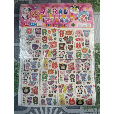 Vỉ 20 túi hình xăm nước Baby Three