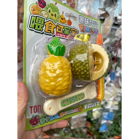 [Hàng hót mới] Đồ chơi nhựa hót trend pudding xẻ sầu riêng đút ăn giải trí vui nhộn