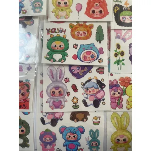 Vỉ 20 túi hình xăm nước Baby Three