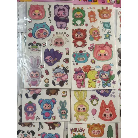 Vỉ 20 túi hình xăm nước Baby Three