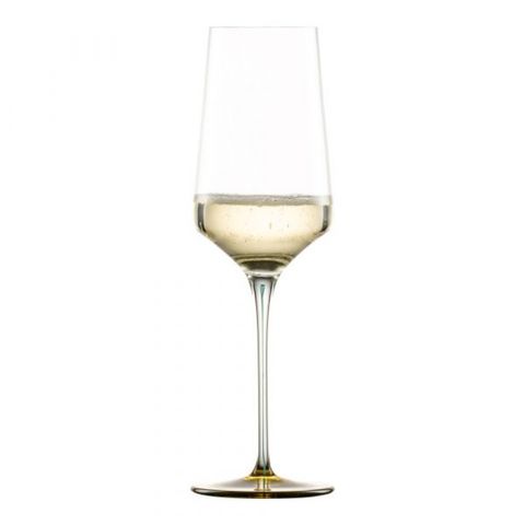 Ly Rượu Champagne Pha Lê Zwiesel Ink 123420 24.9cm 400ml Chân Đế Màu Xanh Lá Ochre