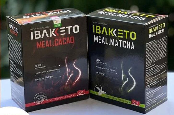 BAKETO Bữa Ăn Giảm Cân Ít Calo, Giảm Thèm Ăn Buồn Miệng - Vị Matcha và Cacao