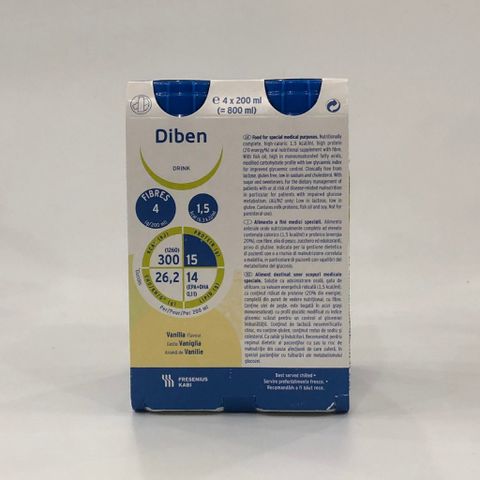Thùng 24 Sữa DIBEN DRINK cho người tiểu đường, suy dinh dưỡng (24 chai x200ml)