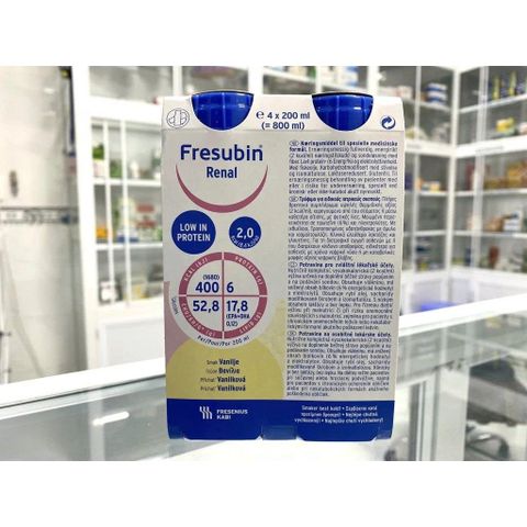 Sữa Fresubin Renal Drink Vanilla - Dinh dưỡng cho người suy thận trước lọc thận
