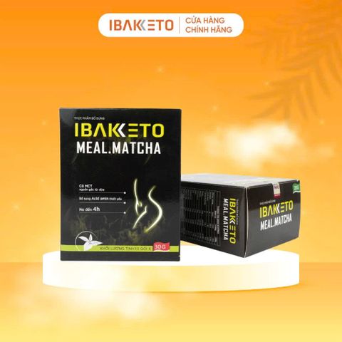 [DEAL HOT MUA 1 TẶNG 1] - IBAKETO Bữa Ăn Giảm Cân Ít Calo, Giảm Thèm Ăn Buồn Miệng - Vị Matcha và Cacao