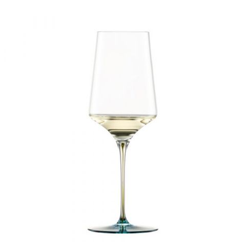 Ly Rượu Vang Trắng Pha Lê Zwiesel Ink 123412 22.9cm 407ml Chân Đế Màu Xanh Lá Emerald