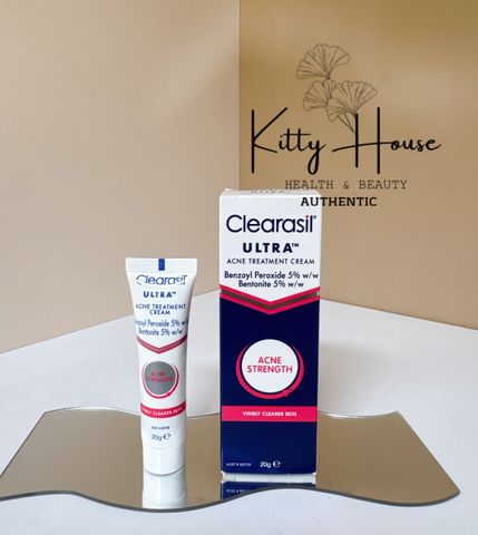 Kem bôi giảm mụn Clearasil Ultra Acne Treatment Cream tuýp 20g