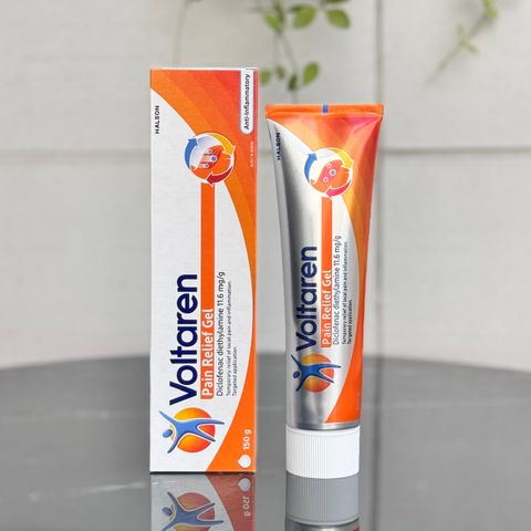 Voltaren Pain Relief Gel 150g – Gel Bôi Ngoài Da Thấm Nhanh, Mát Lạnh