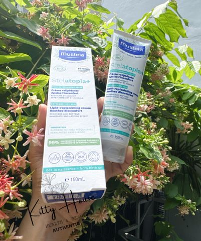 Kem bổ sung dưỡng chất cho da chàm Mustela Stelatopia+ Lipid Replenishing Cream tuýp 150ml