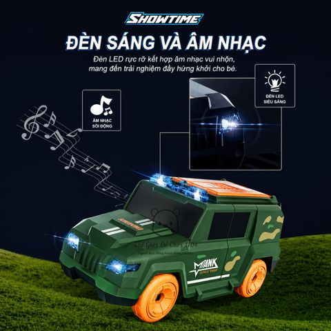 Đồ chơi xe ô tô chạy tự động phun tiền xoay 360 độ tăng khả năng quan sát cho bé Thế Giới Đồ Chơi 1104