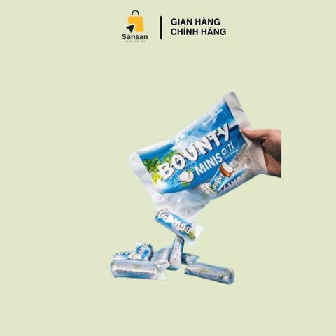 Kẹo dừa soccola Bounty Minis 11 thanh 333g - Nội địa Mỹ