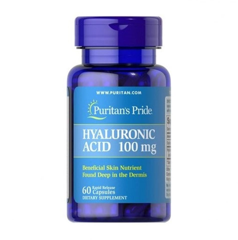 Viên Uống Cấp Nước Puritan’s Pride Hyaluronic Acid 100mg