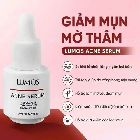 Serum chấm mụn Lumos Acne Serum USA 5ml