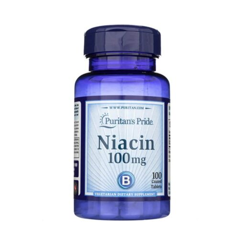 Viên uống bổ sung Niacin (Vitamin B3) Puritan’s Pride Niacin 100mg 100 viên