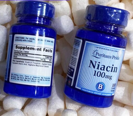 Viên uống bổ sung Niacin (Vitamin B3) Puritan’s Pride Niacin 100mg 100 viên
