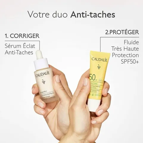 Set serum giảm nám Caudalie Vinoperfect và chống nắng