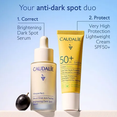 Set serum giảm nám Caudalie Vinoperfect và chống nắng