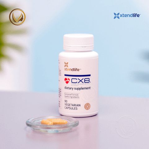 Viên uống hỗ trợ tim mạch, ngừa đột quỵ Xtend Life CX8 Cardiovascular Support 90 viên
