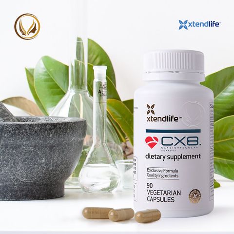 Viên uống hỗ trợ tim mạch, ngừa đột quỵ Xtend Life CX8 Cardiovascular Support 90 viên