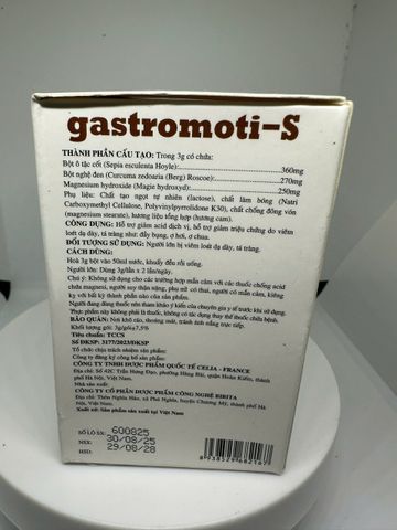 Gastromoti_S hộp 24 gói hỗ trợ giảm do viêm loét dạ dày ,tá tràng, đầy bụng, ợ hơi ,ợ chua 728373