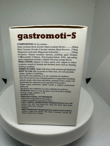 Gastromoti_S hộp 24 gói hỗ trợ giảm do viêm loét dạ dày ,tá tràng, đầy bụng, ợ hơi ,ợ chua 728373