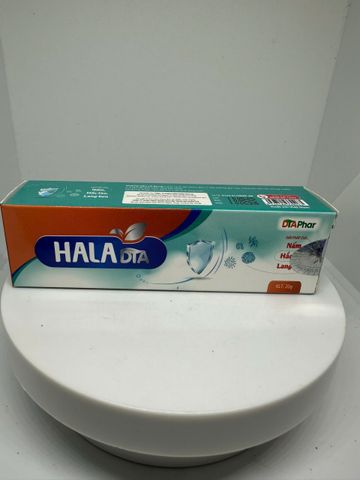 Kem bôi da Hala hỗ trợ dịu ngứa ngáy khó chịu dùng bôi các vùng da bị hắc lào lang ben tuýp 20 gam