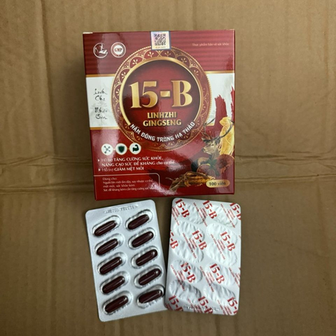 Viên Vitamin B15 Linhzhi Gingseng Nấm Đông Trùng Hạ Thảo Vinaphar - Hỗ Trợ Sức Khỏe, Phục Hồi Năng Lượng, 100 Viên 728379