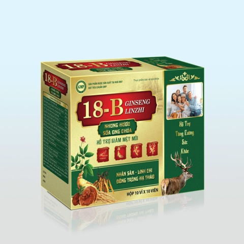 Viên Vitamin 18B Ginseng Linzhi Nhung Hươu Sữa Ong Chúa Vinaphar - Bổ Sung Dinh Dưỡng Tăng Cường Sức Khỏe, Giảm Mệt Mỏi 728382