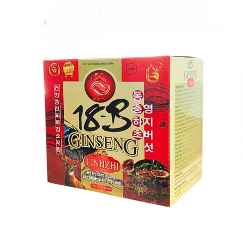 Viên uống Ginseng Linh Chi 18B - Hỗ trợ sức khỏe, tăng cường sức đề kháng, cải thiện mệt mỏi - Hộp 100 viên tự nhiên cao cấp 728389