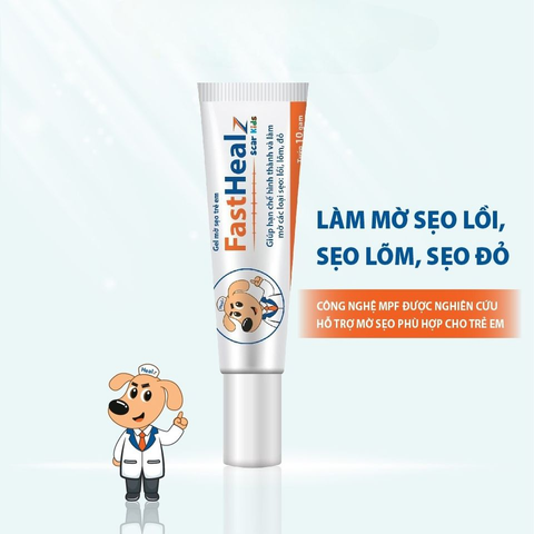 Gel mờ sẹo Fasthealz scar kids 12g - Hỗ trợ làm mờ sẹo thâm, sẹo lõm, sẹo đỏ cho bé Novocare 728395