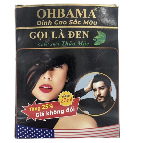 [Bán lẻ từng gói] Gội là đen OHBAMA - 25ml/gói 728423