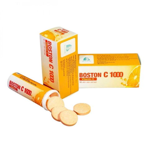 Boston C 1000 - 10 viên sủi - bổ sung vitamin C, tăng cường sức đề kháng, giảm mệt mỏi 728426