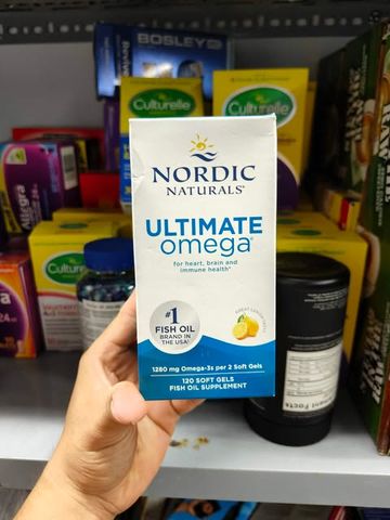 Dầu cá Omega-3 Nordic Naturals Ultimate Omega 1280mg 120 Softgels 728482
