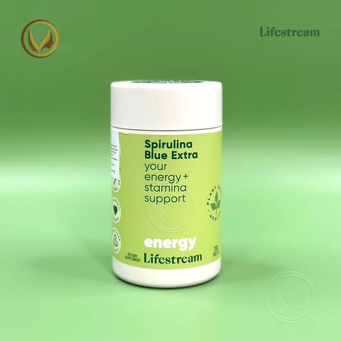 Viên uống tảo xoắn bổ sung vitamin khoáng chất Lifestream Spirulina Blue Extra 200 viên