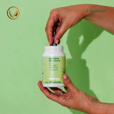 Viên uống tảo xoắn bổ sung vitamin khoáng chất Lifestream Spirulina Blue Extra 200 viên